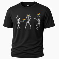 Skeleton Pride Rainbow Lgbtq Funny Pride. Cooling Performance Crew T-Shirt