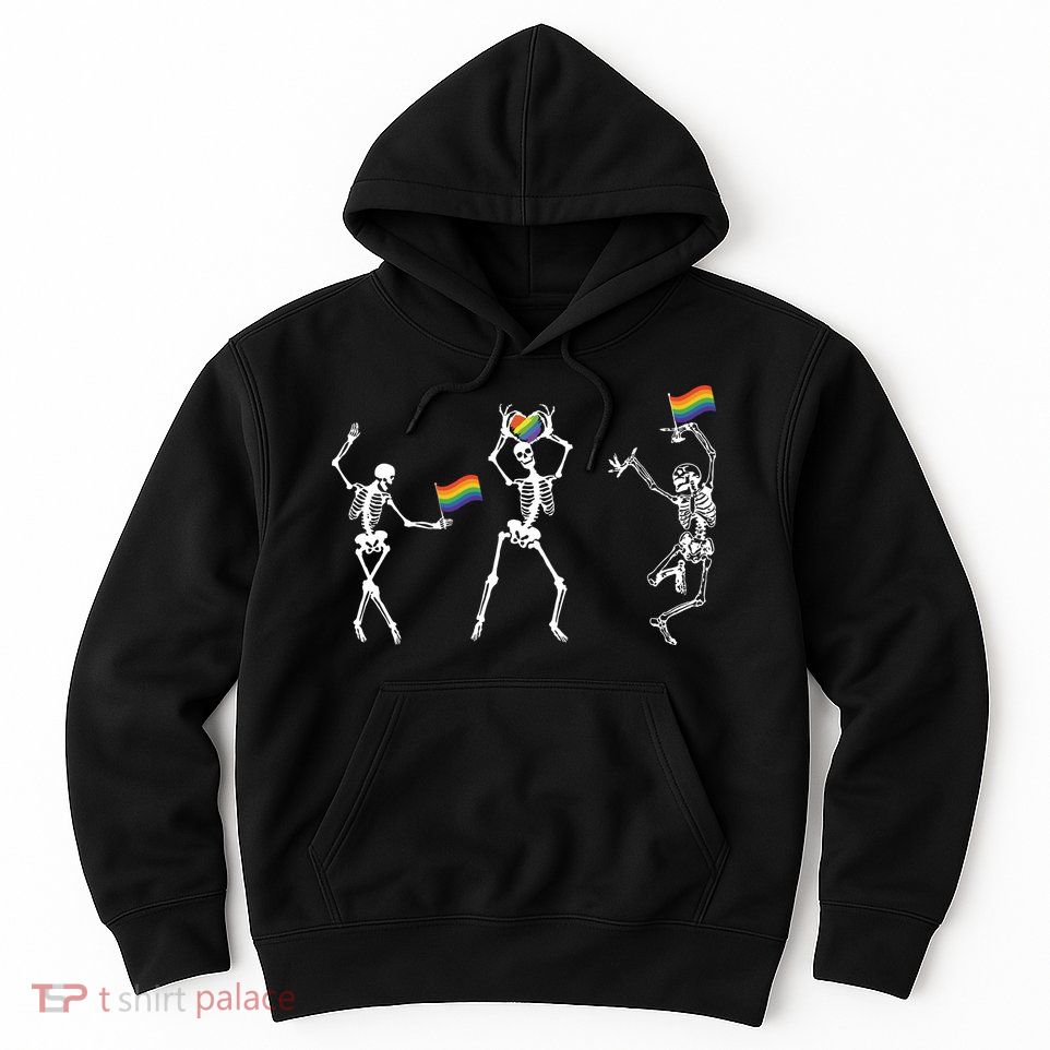 Skeleton Pride Rainbow Lgbtq Funny Pride. Hoodie