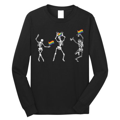 Skeleton Pride Rainbow Lgbtq Funny Pride. Long Sleeve Shirt