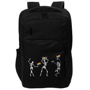 Skeleton Pride Rainbow Lgbtq Funny Pride. Impact Tech Backpack