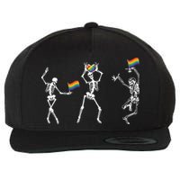 Skeleton Pride Rainbow Lgbtq Funny Pride. Wool Snapback Cap
