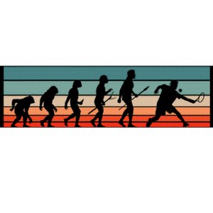 Squash Player Retro Evolution Racquetball Crossminton Sport Bumper Sticker