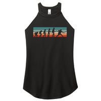 Squash Player Retro Evolution Racquetball Crossminton Sport Women's Perfect Tri Rocker Tank