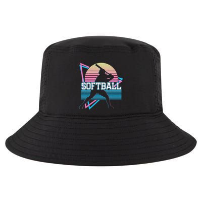 Softball Player Retro Cool Comfort Performance Bucket Hat