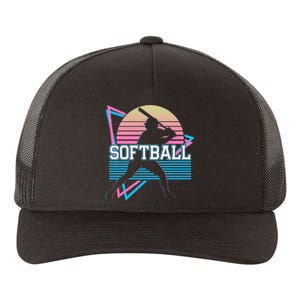 Softball Player Retro Yupoong Adult 5-Panel Trucker Hat