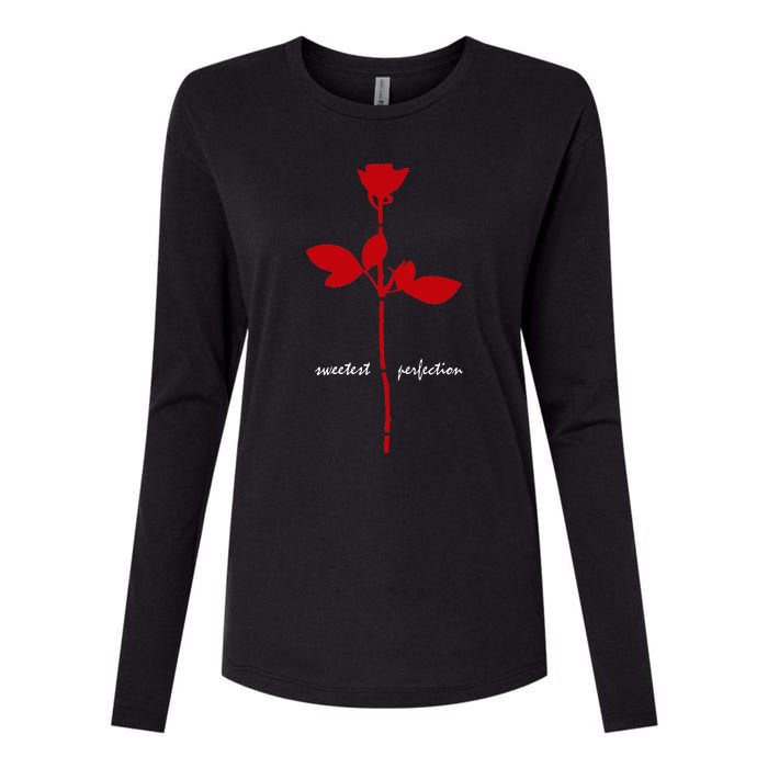 Sweetest Perfection Red And White Design Womens Cotton Relaxed Long Sleeve T-Shirt