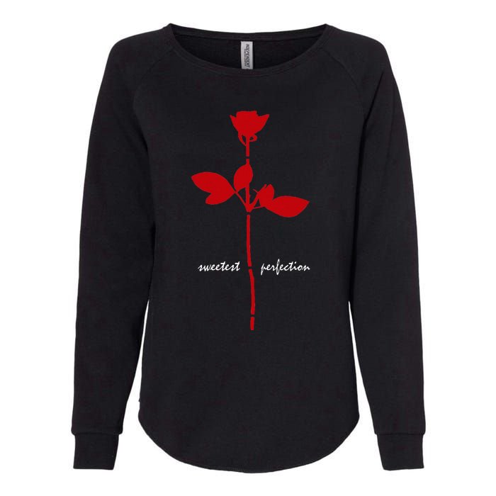 Sweetest Perfection Red And White Design Womens California Wash Sweatshirt