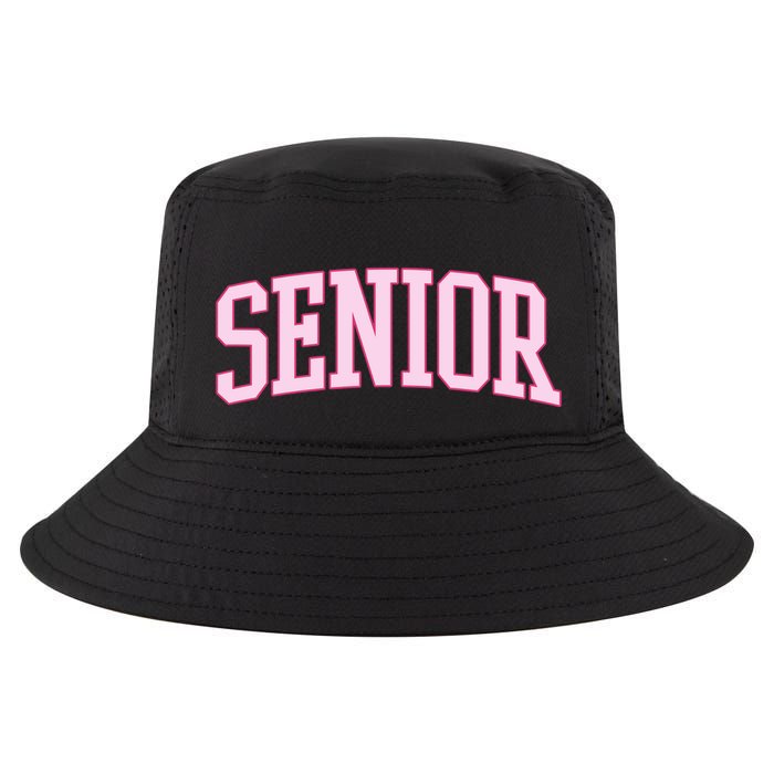Senior Pink Retro Graduation Cool Comfort Performance Bucket Hat