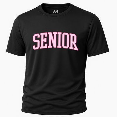 Senior Pink Retro Graduation Performance Shirt