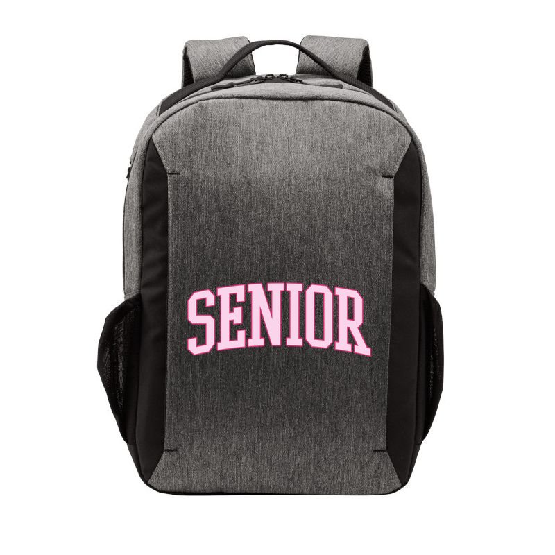 Senior Pink Retro Graduation Vector Backpack