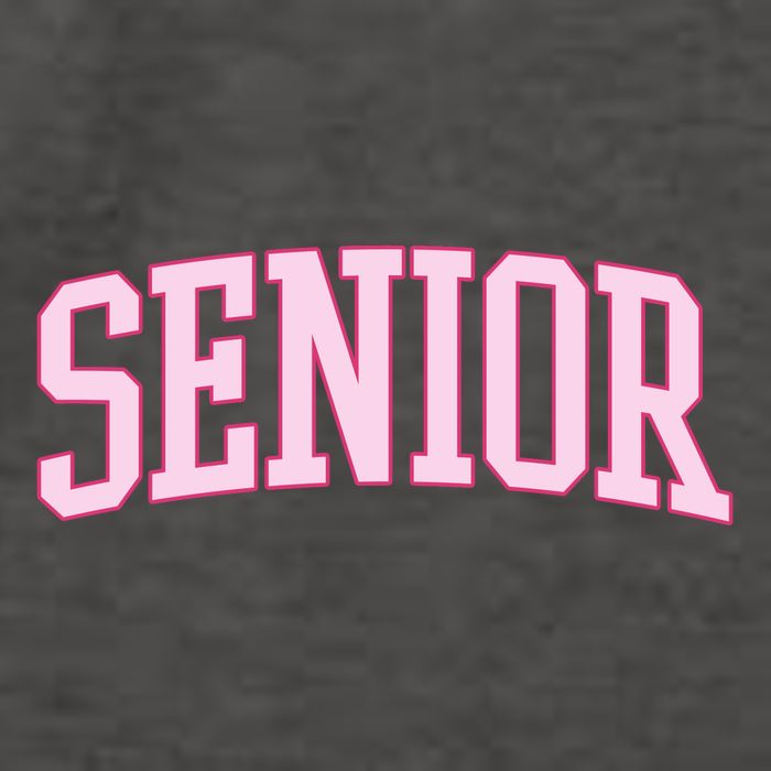 Senior Pink Retro Graduation Vector Backpack
