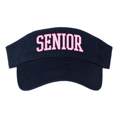 Senior Pink Retro Graduation Valucap Bio-Washed Visor