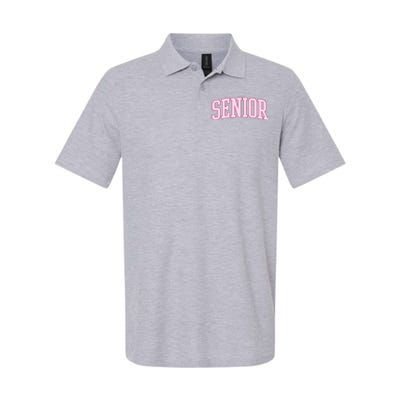 Senior Pink Retro Graduation Softstyle Adult Sport Polo