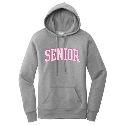 Senior Pink Retro Graduation Women's Pullover Hoodie