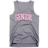 Senior Pink Retro Graduation Tank Top