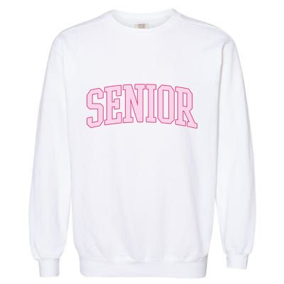 Senior Pink Retro Graduation Garment-Dyed Sweatshirt