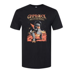 Space Pulp Robot Dinosaur Hero Softstyle CVC T-Shirt