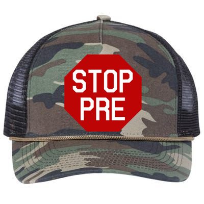 Stop Pre (Runners Shirt) Retro Rope Trucker Hat Cap