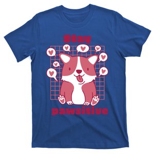 Stay Pawsitive Retro Awesome Cute Dog Lover Present Great Gift T-Shirt