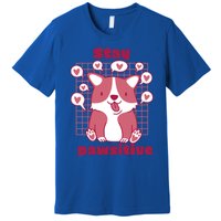 Stay Pawsitive Retro Awesome Cute Dog Lover Present Great Gift Premium T-Shirt