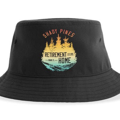 Shady Pines Retirement Est.1985 Miami Fl Home Apparel Sustainable Bucket Hat