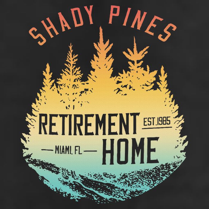 Shady Pines Retirement Est.1985 Miami Fl Home Apparel 25L Jumbo Tote