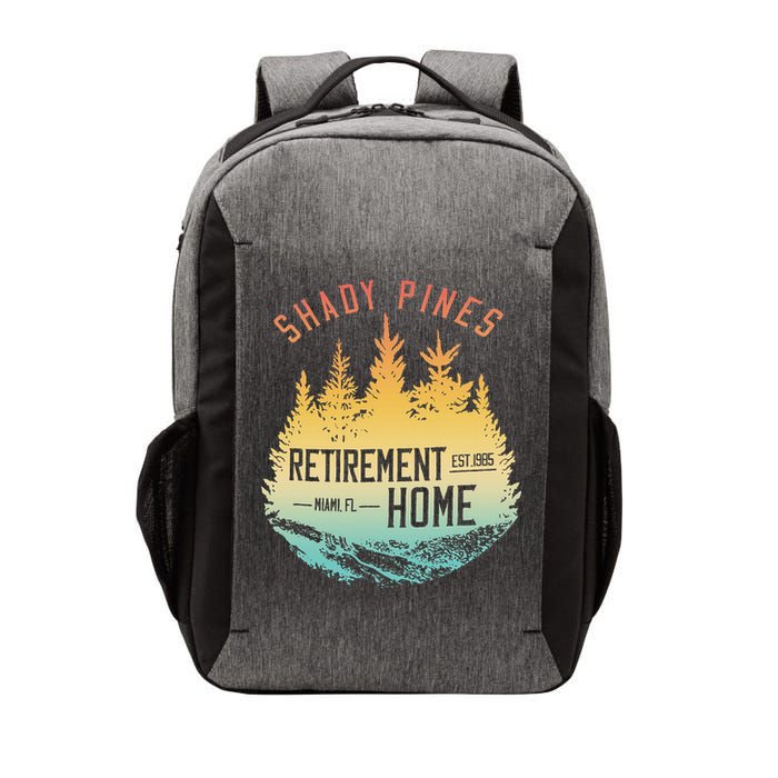 Shady Pines Retirement Est.1985 Miami Fl Home Apparel Vector Backpack