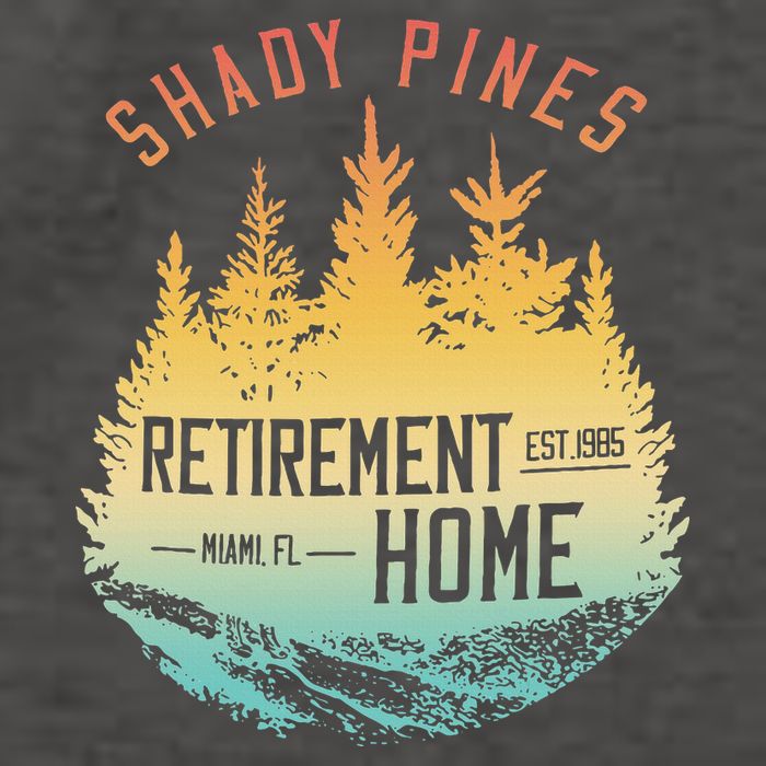 Shady Pines Retirement Est.1985 Miami Fl Home Apparel Vector Backpack