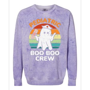 Spooky Pediatric RN Nurse Crew for Halloween Colorblast Crewneck Sweatshirt