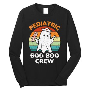 Spooky Pediatric RN Nurse Crew for Halloween Long Sleeve Shirt