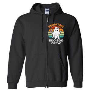 Spooky Pediatric RN Nurse Crew for Halloween Full Zip Hoodie