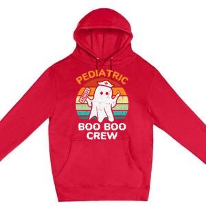 Spooky Pediatric RN Nurse Crew for Halloween Premium Pullover Hoodie