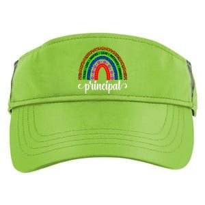 School Principal Rainbow Principal Week Funny Gift Adult Drive Performance Visor