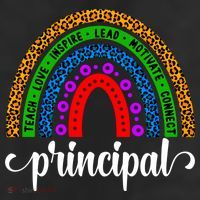 School Principal Rainbow Principal Week Funny Gift Cool Comfort Performance Bucket Hat