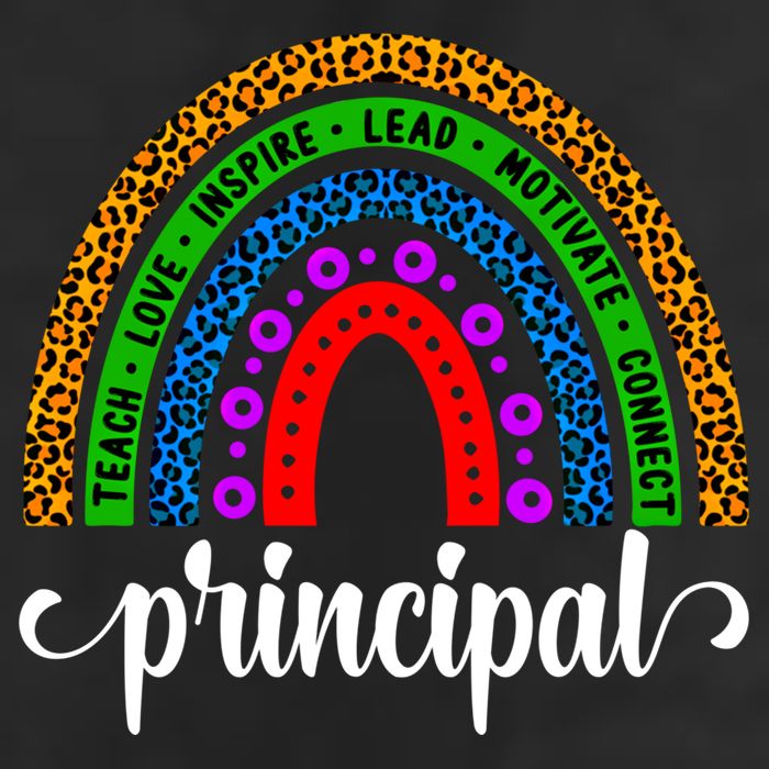 School Principal Rainbow Principal Week Funny Gift Adult Drive Performance Visor