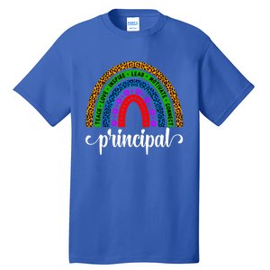 School Principal Rainbow Principal Week Funny Gift Tall T-Shirt