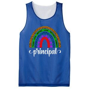 School Principal Rainbow Principal Week Funny Gift Mesh Reversible Basketball Jersey Tank