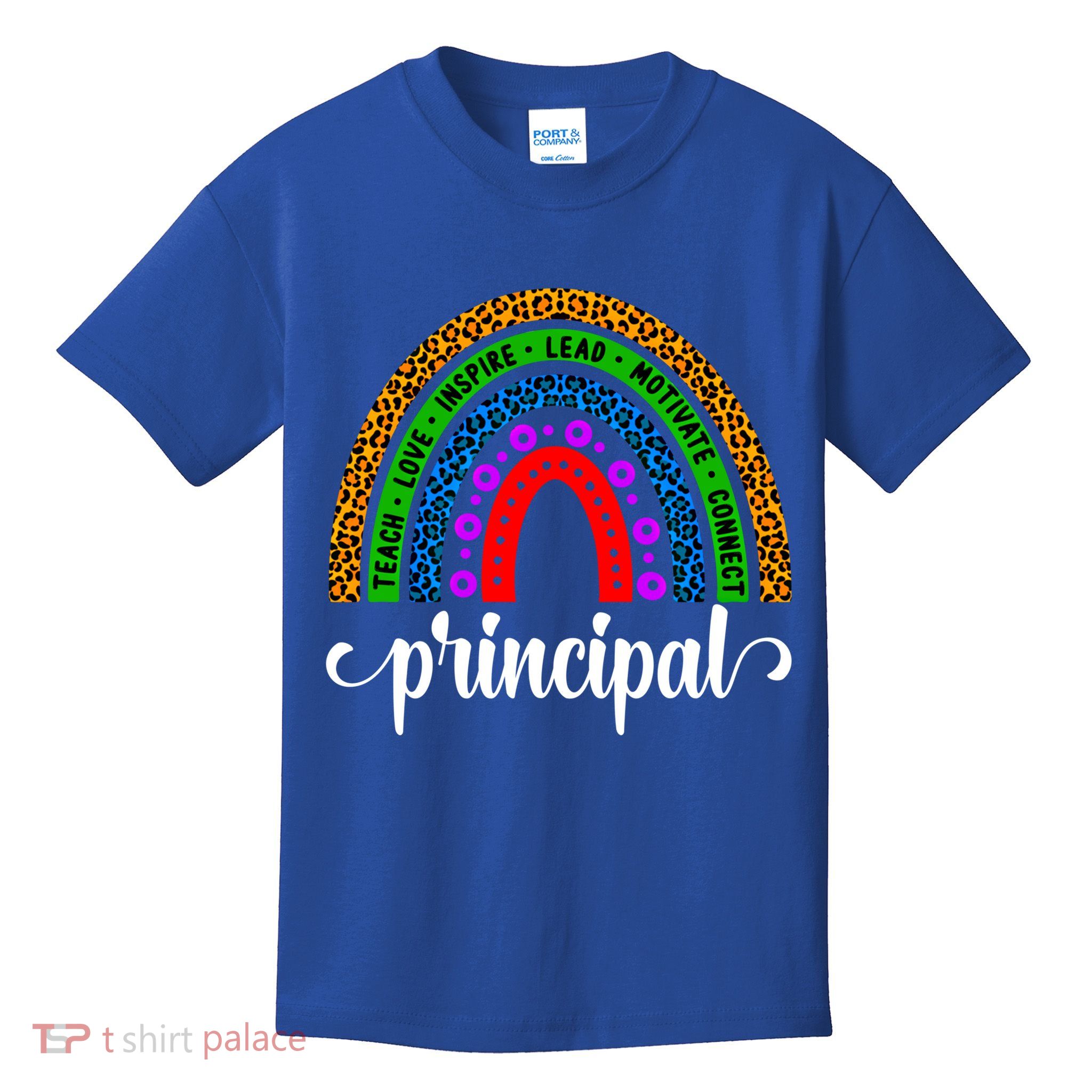School Principal Rainbow Principal Week Funny Gift Kids T-Shirt
