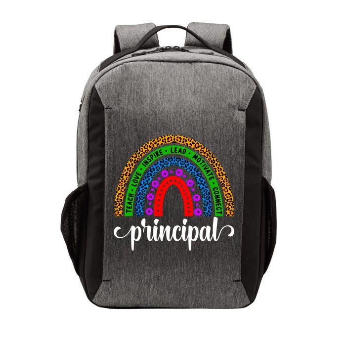 School Principal Rainbow Principal Week Funny Gift Vector Backpack