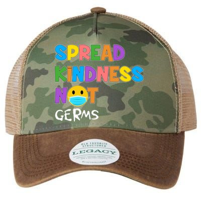Spread Kindness Not Germs Legacy Tie Dye Trucker Hat