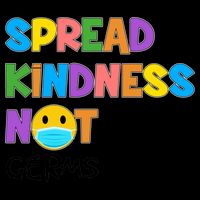Spread Kindness Not Germs 16oz Travel Tumbler