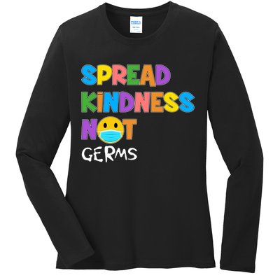 Spread Kindness Not Germs Ladies Long Sleeve Shirt