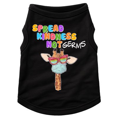 Spread Kindness Not Germs Masked Giraffe Doggie Tank