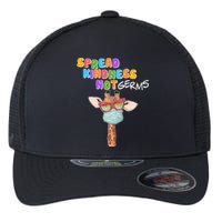 Spread Kindness Not Germs Masked Giraffe Flexfit Unipanel Trucker Cap