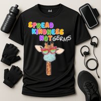 Spread Kindness Not Germs Masked Giraffe Performance Shirt