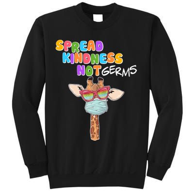 Spread Kindness Not Germs Masked Giraffe Sweatshirt