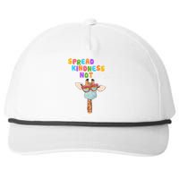 Spread Kindness Not Germs Masked Giraffe Snapback Five-Panel Rope Hat