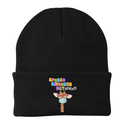 Spread Kindness Not Germs Masked Giraffe Beanie