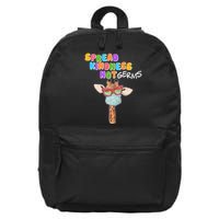 Spread Kindness Not Germs Masked Giraffe 16 in Basic Backpack