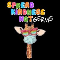 Spread Kindness Not Germs Masked Giraffe 16 in Basic Backpack